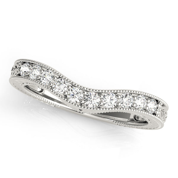 Platinum 0.25 ctw Round Diamond Wedding Ring