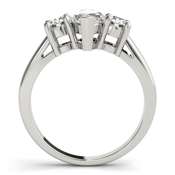 2-Stone Round Diamond Fashion Ring