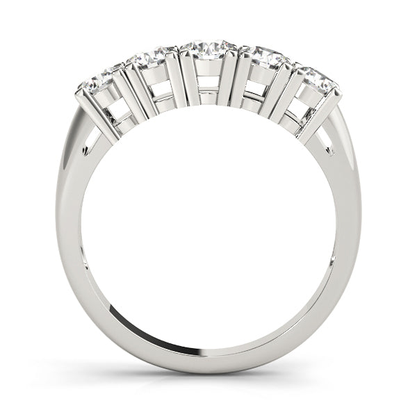 18K White Gold 0.62 CT Diamond Wedding Band