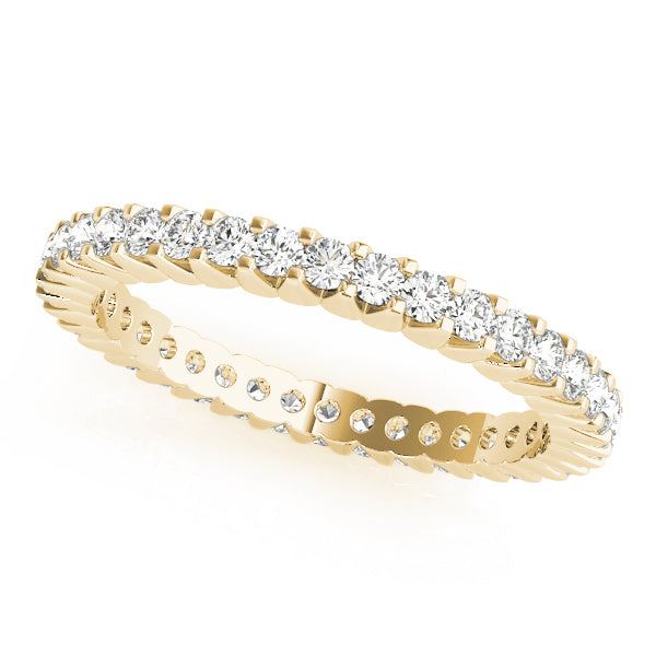18K Yellow Gold 3/4 ct Diamond Wedding Band