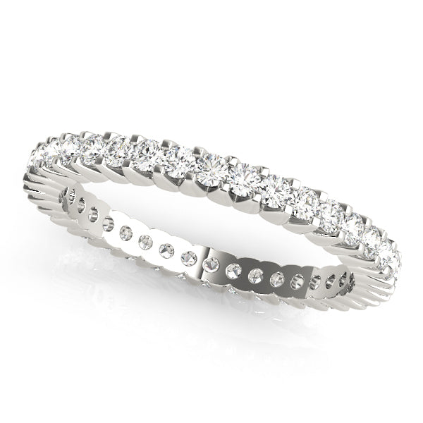 18K White Gold 3/4 ct Diamond Wedding Band