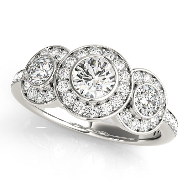 Platinum White 1.75ctw Round Diamond Engagement Ring