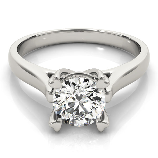 18K White Gold 1ct Diamond Solitaire Engagement Ring