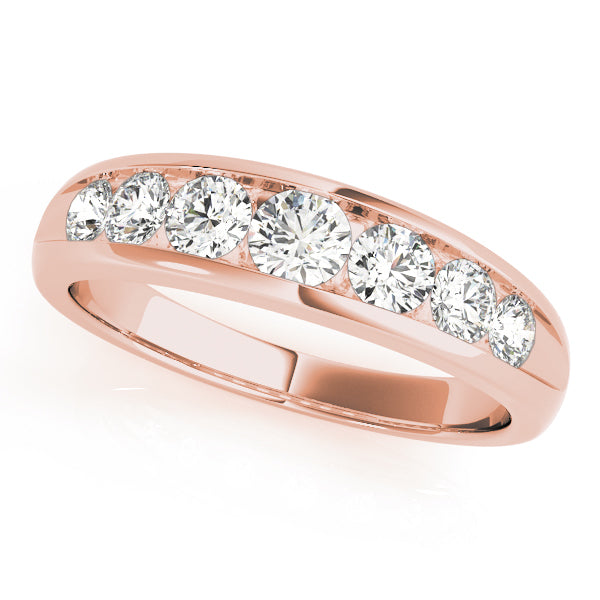 18K Rose Gold Diamond Wedding Ring