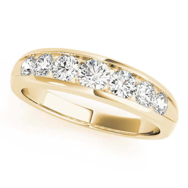 18K Yellow Gold Diamond Wedding Band 1 ctw