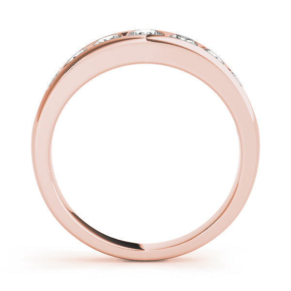18K Rose Gold Diamond Wedding Ring