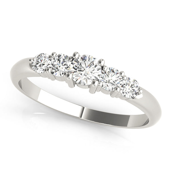 18K White Gold 0.45 CT Diamond Wedding Band