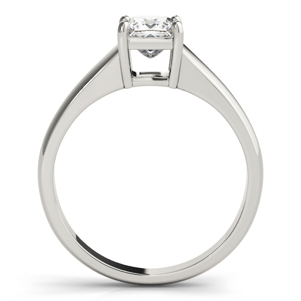 14K White Gold 0.75ct Square Diamond Engagement Ring