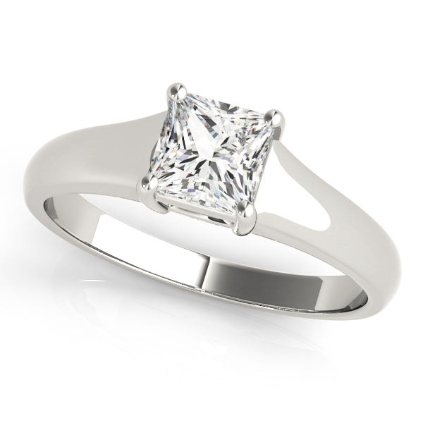0.75ct Square Diamond Solitaire Engagement Ring