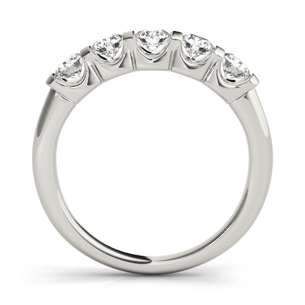 Platinum 1 CT Diamond Multi-Stone Wedding Band