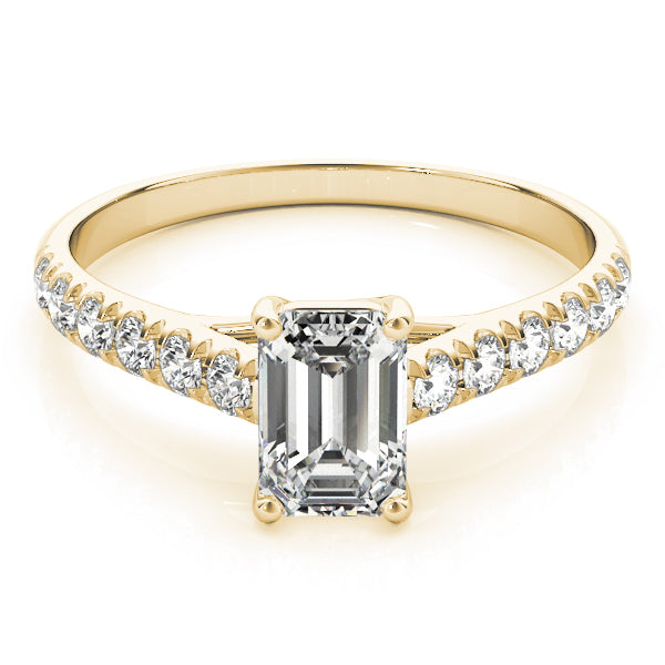 18K Yellow Gold 1/2 ct tw Trellis Diamond Engagement Ring