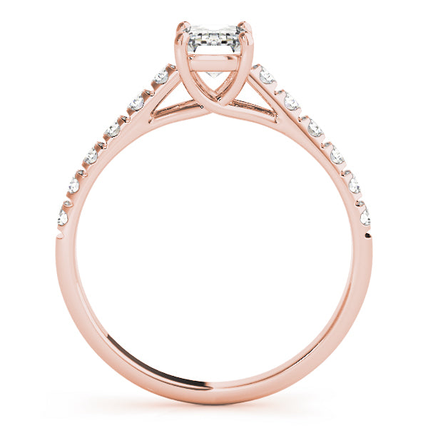 18K Rose Gold 1/2 ct tw Trellis Diamond Engagement Ring