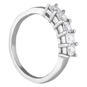 Platinum White 1/4 CT Diamond Wedding Ring