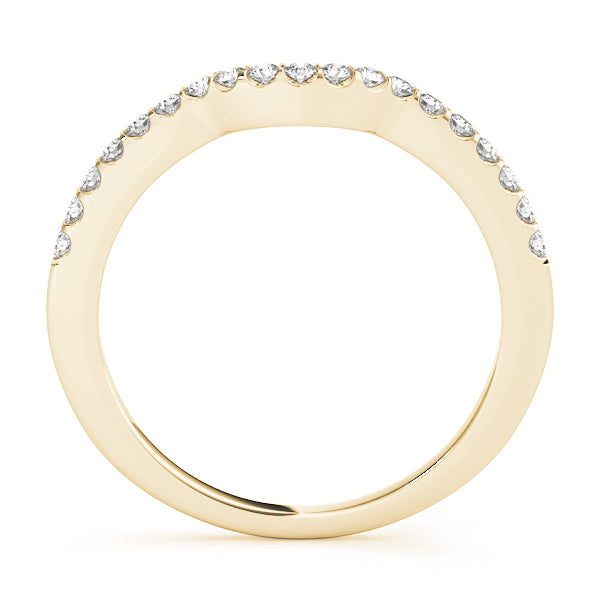 14K Yellow Gold 0.18ctw Diamond Wedding Band