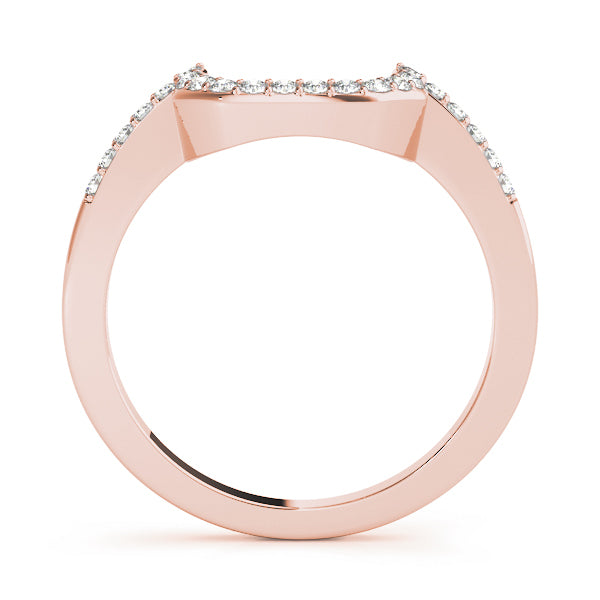14K Rose Gold Diamond Wedding Ring