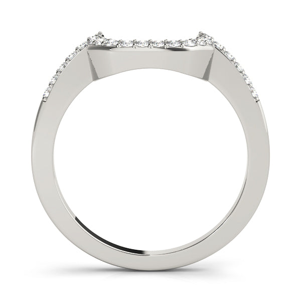 14K White Gold Diamond Wedding Ring