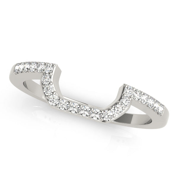 14K White Gold Diamond Wedding Ring
