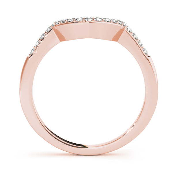 14K Rose Gold Diamond Wedding Ring