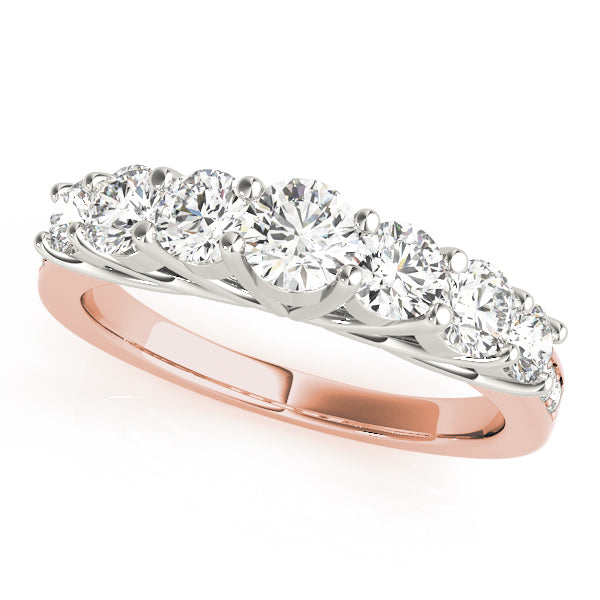 14K Rose Gold 1.33ctw Diamond Wedding Ring