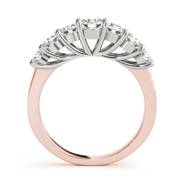 14K Rose Gold 1.33ctw Diamond Wedding Ring