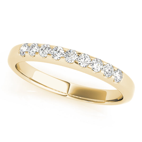 14K Yellow Gold Multi-Diamond Wedding Band