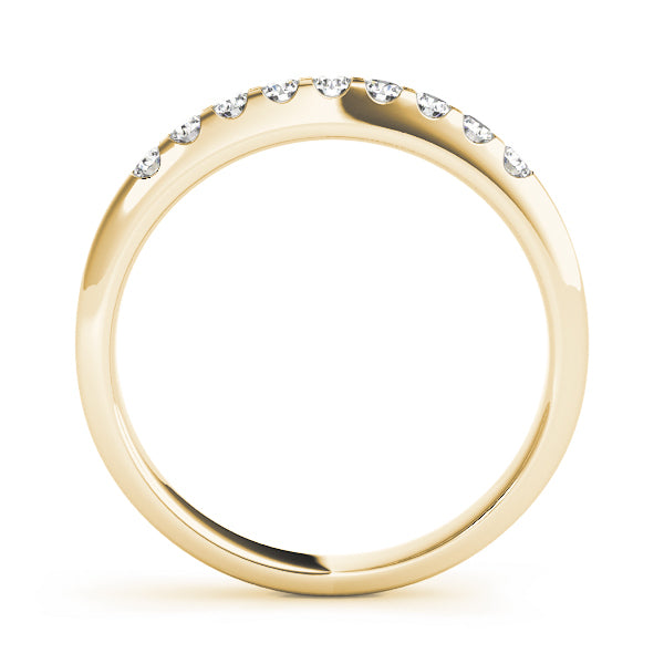 14K Yellow Gold Multi-Diamond Wedding Band