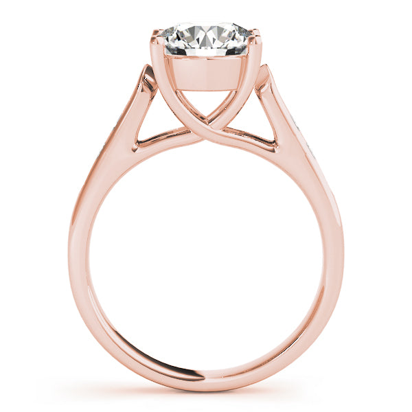 18K Rose Gold 1 3/8 ct tw Trellis Diamond Engagement Ring