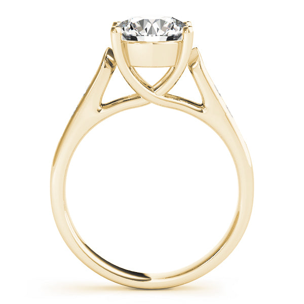 14K Yellow Gold 1 3/8 ct tw Trellis Diamond Engagement Ring