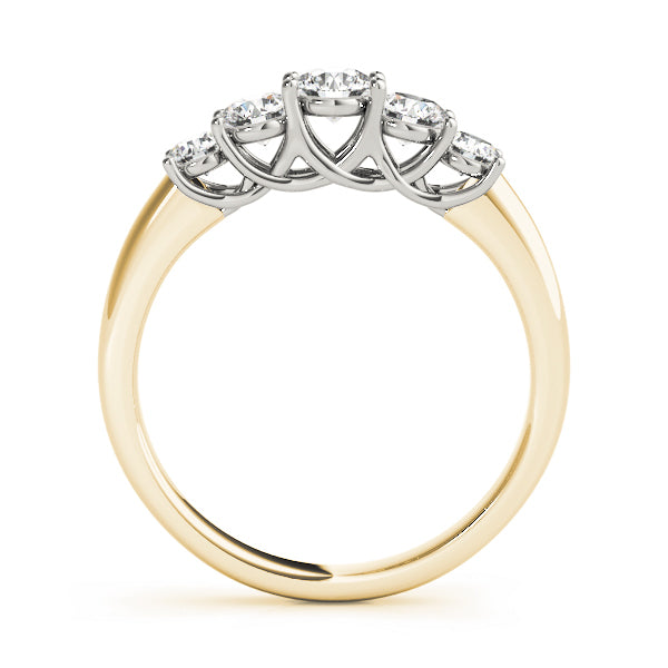 18K Yellow Gold 1 ct Diamond Wedding Ring