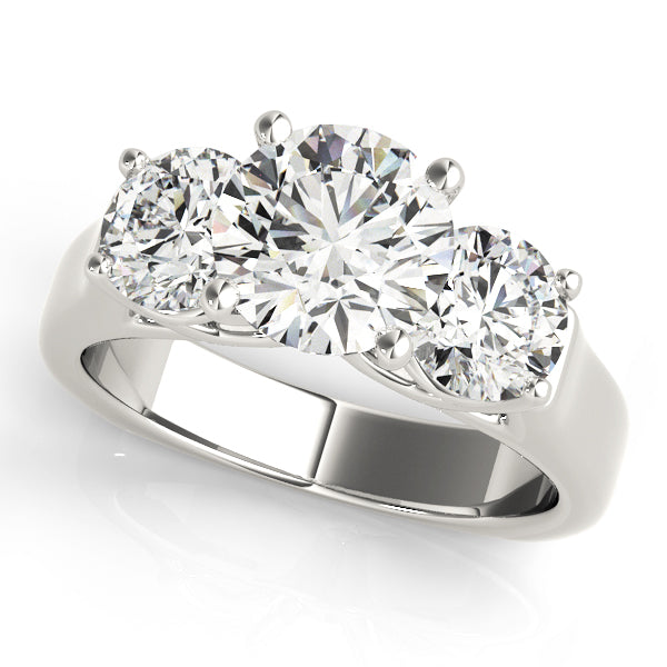 Three Stone Diamond Engagement Ring