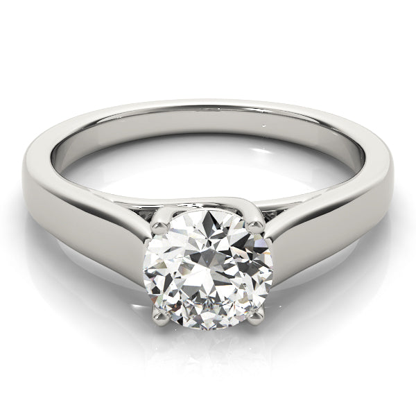 18K White Gold 1ct Diamond Solitaire Engagement Ring