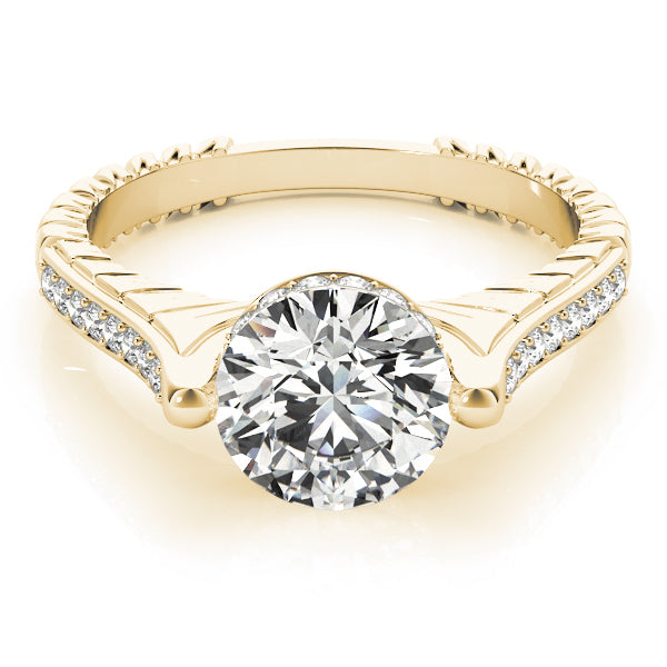 18K Yellow Gold 1 1/6 ct tw Vintage Diamond Engagement Ring