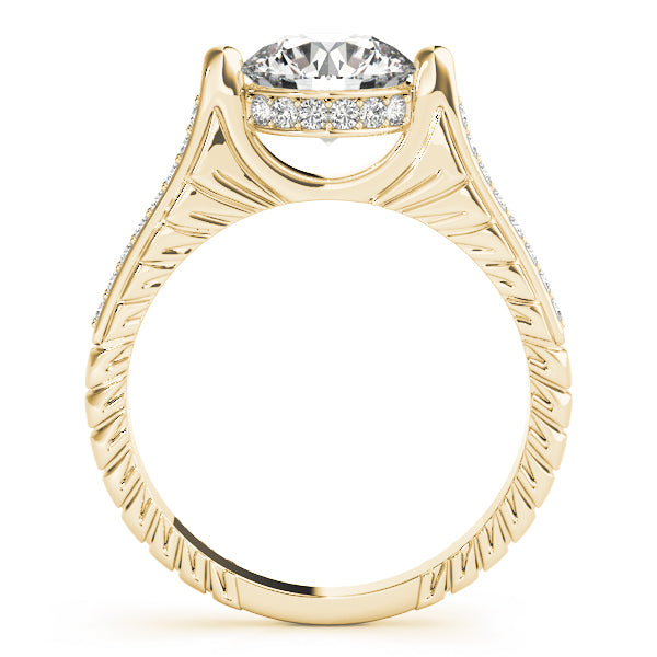 18K Yellow Gold 1 1/6 ct tw Vintage Diamond Engagement Ring