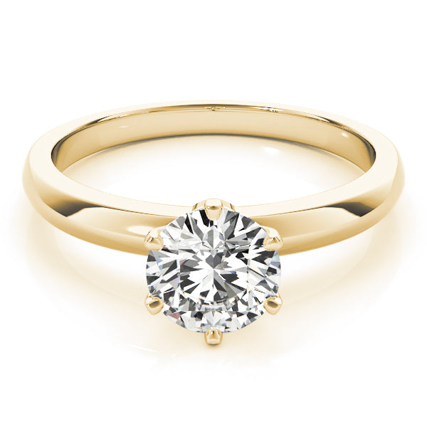 18K Yellow Gold 1 CT Diamond Engagement Ring