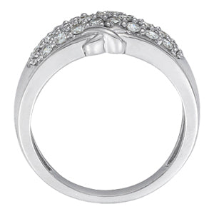 18K White Gold Multi-Diamond Fashion Ring