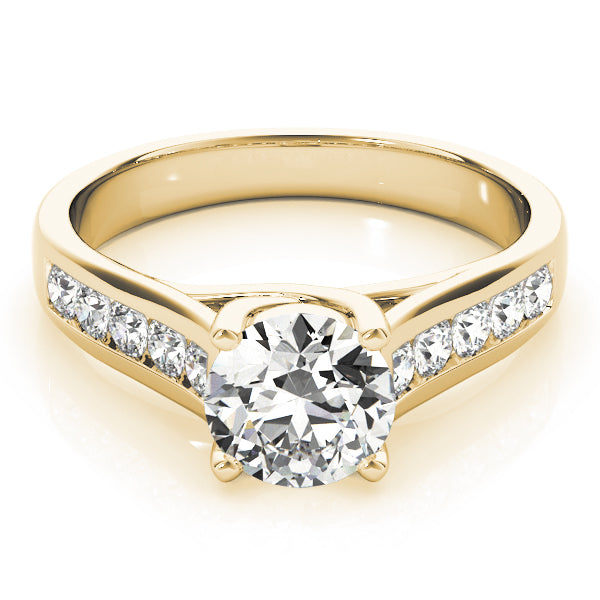 18K Yellow Gold 1 3/8 ct tw Trellis Diamond Engagement Ring