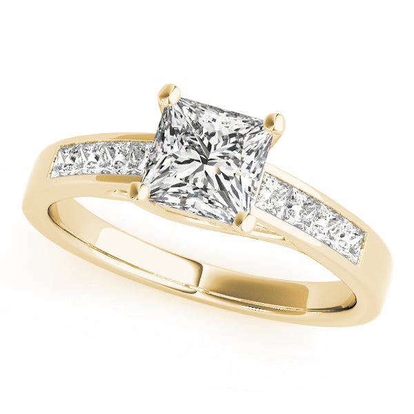 14K Yellow Gold 1 ct tw Trellis Diamond Engagement Ring