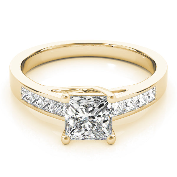 18K Yellow Gold 1 ct tw Trellis Diamond Engagement Ring