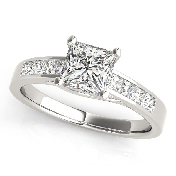 Platinum 1 ct tw Trellis Diamond Engagement Ring