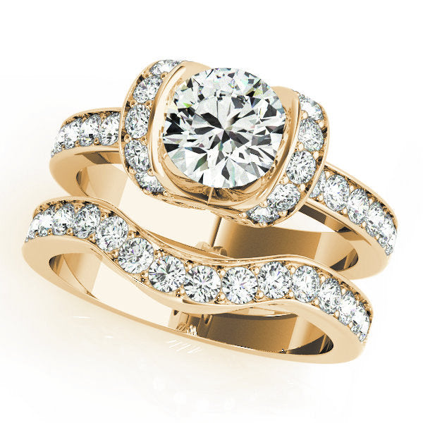 18K Yellow Gold 1.5 ctw Diamond Engagement Ring