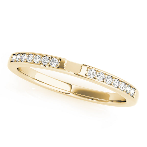 14K Yellow Gold Diamond Wedding Ring