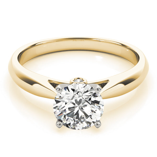 18K Yellow Gold 1 ct Diamond Engagement Solitaire Ring