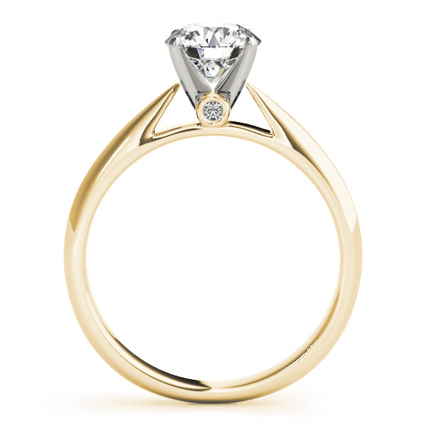 18K Yellow Gold 1 ct Diamond Engagement Solitaire Ring