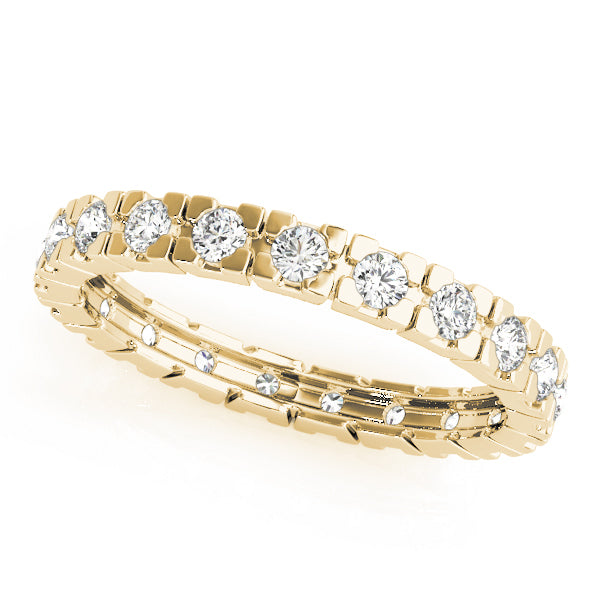 14K Yellow Gold 1/2 ct Diamond Wedding Band