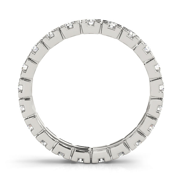 18K White Gold Diamond Wedding Ring