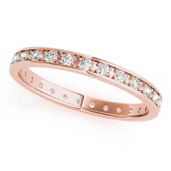 Rose Gold 0.24ctw Diamond Wedding Band