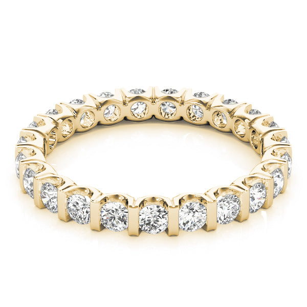 14K Yellow Gold Diamond Wedding Ring