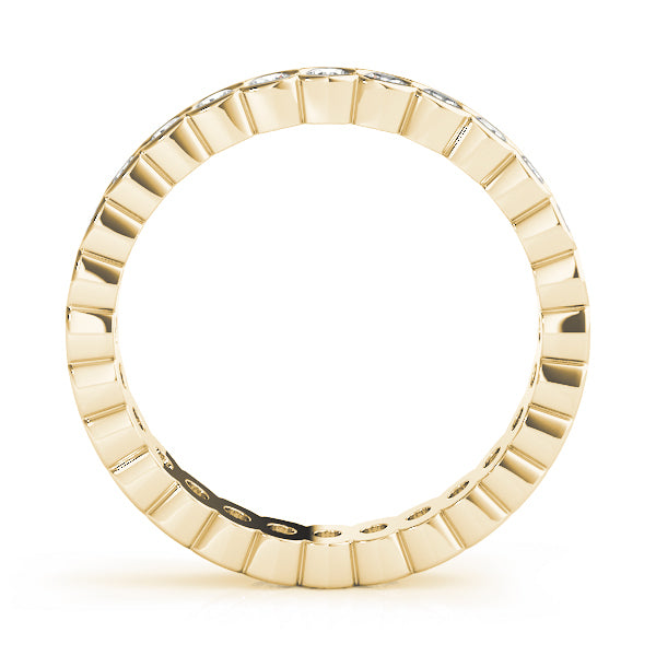 14K Yellow Gold Diamond Wedding Ring