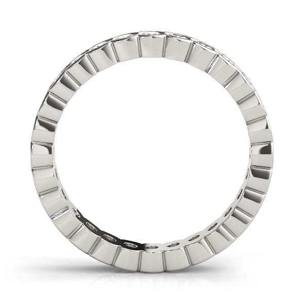 18K White Gold 7/8 ct Diamond Wedding Band