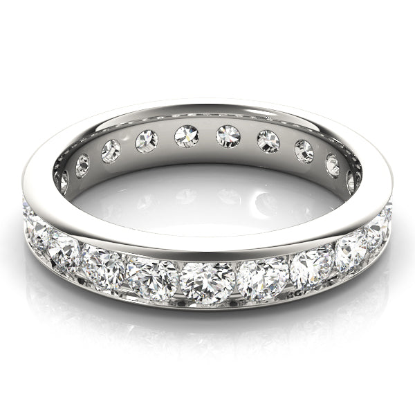 14K White Gold 7/8 ct Diamond Wedding Band